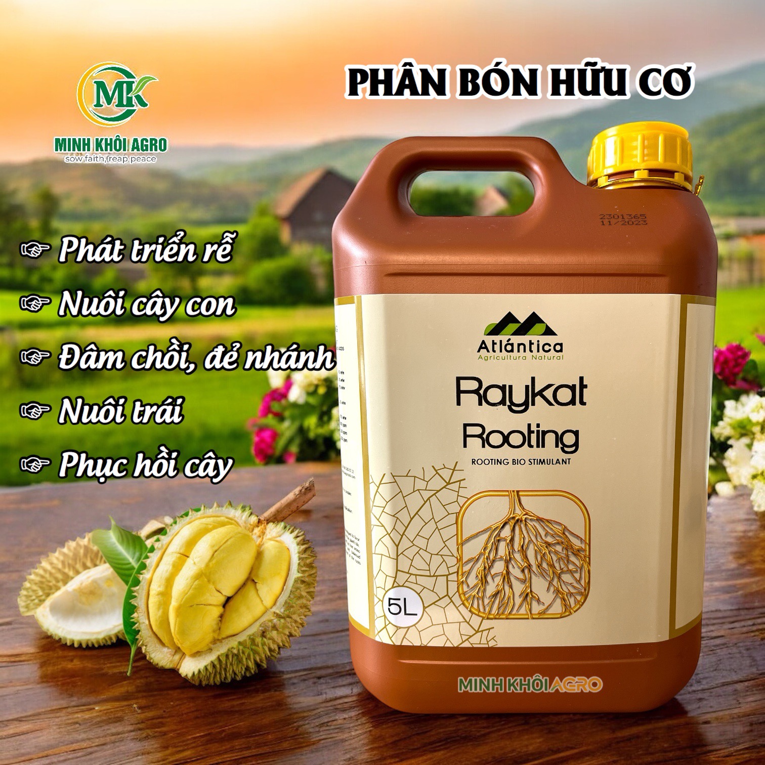 Phân bón sinh học hữu cơ Raykat Rooting (Raykat Start) - Tây Ban Nha